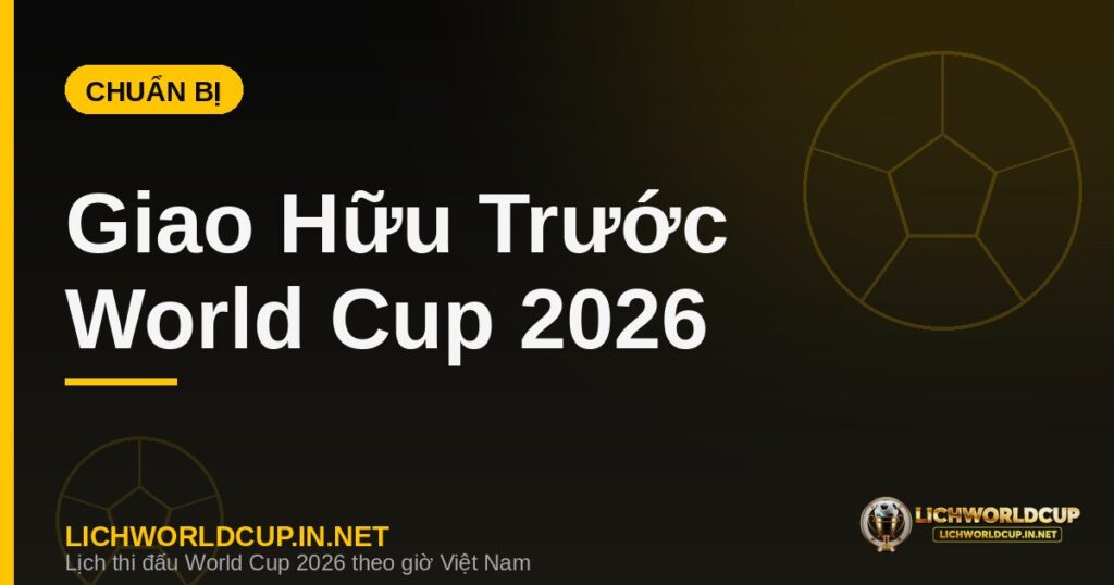 Các trận giao hữu và lực lượng các đội chuẩn bị World Cup 2026