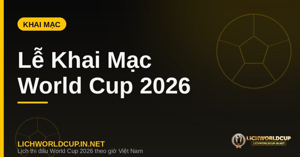 Lễ khai mạc và trận mở màn World Cup 2026 Mexico vs Nam Phi
